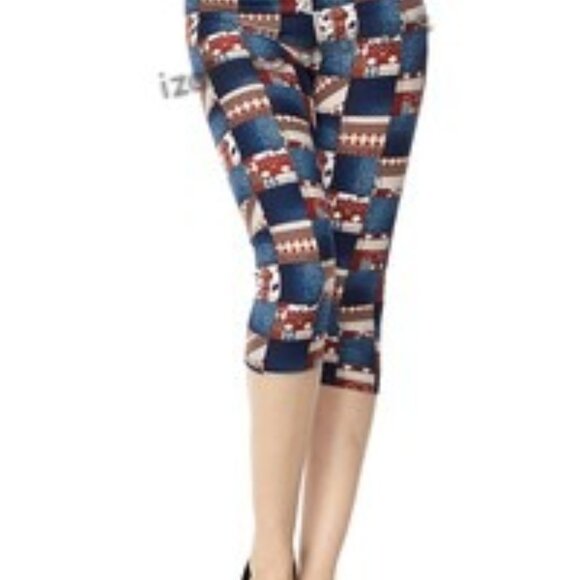 Boutique Pants - Raggedy Ann Capri Leggings